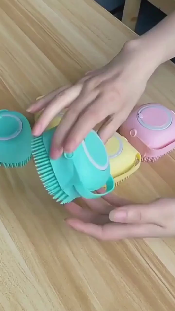 CEPILLO DISPENSADOR PARA MASCOTAS